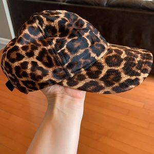 J Crew leopard baseball hat